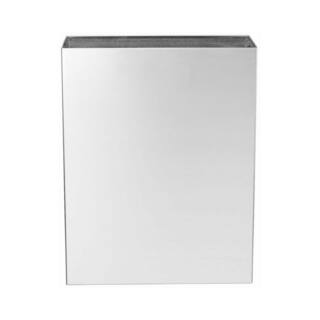 Alpine Industries 6 Gal. Stainless Steel Surface-Mounted Waste Receptacle Trash Can 491