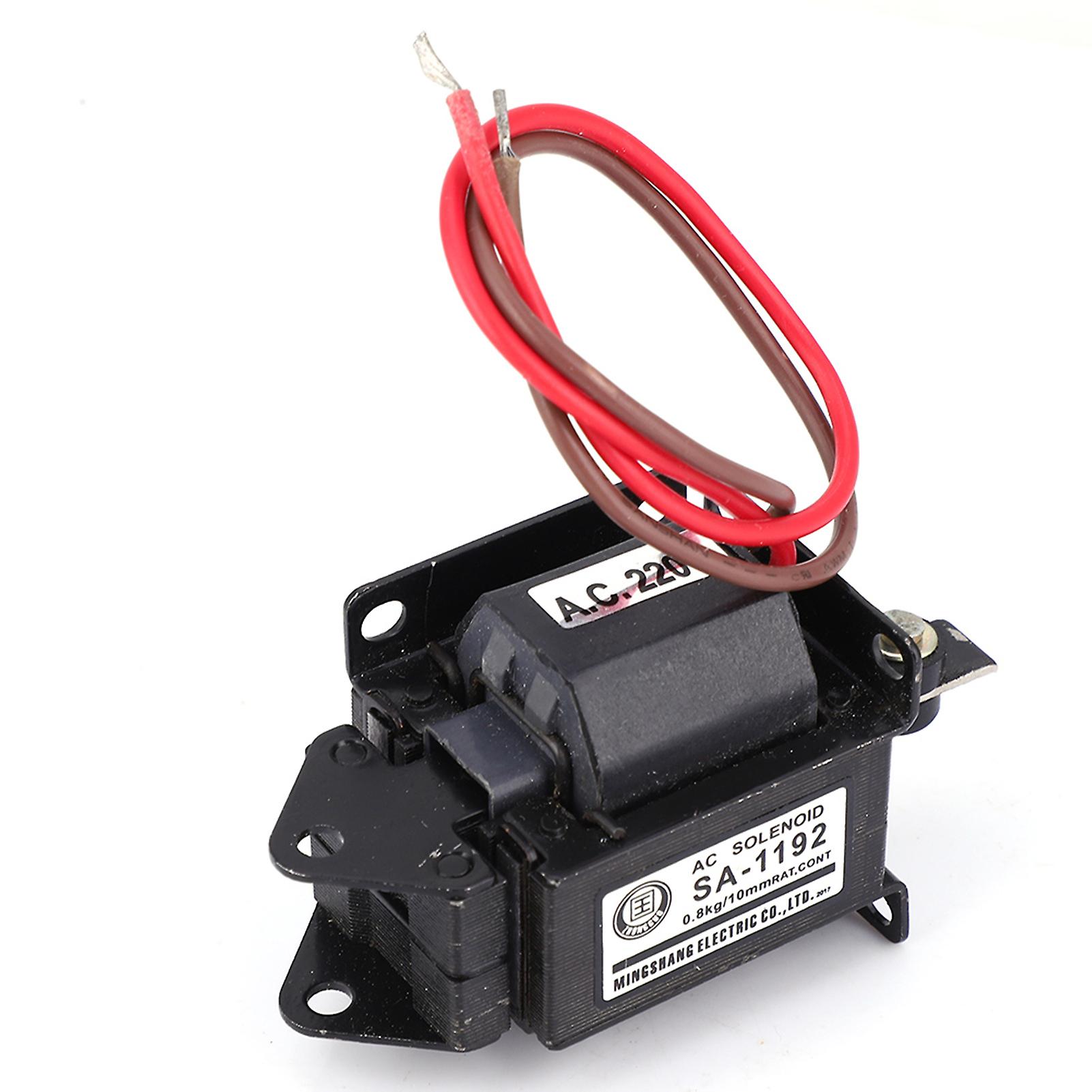 Sa-1192 Ac Solenoid Electromagnet Push Pull Type Electric Magnet 220vac 7.8n Stroke 10mm
