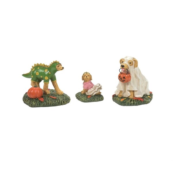 Department 56 Village Halloween Accessories Family Pups Set of 3