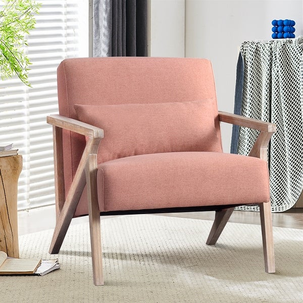 Ebello Accent Armchair Solid Hardwood Upholstered for Living Room