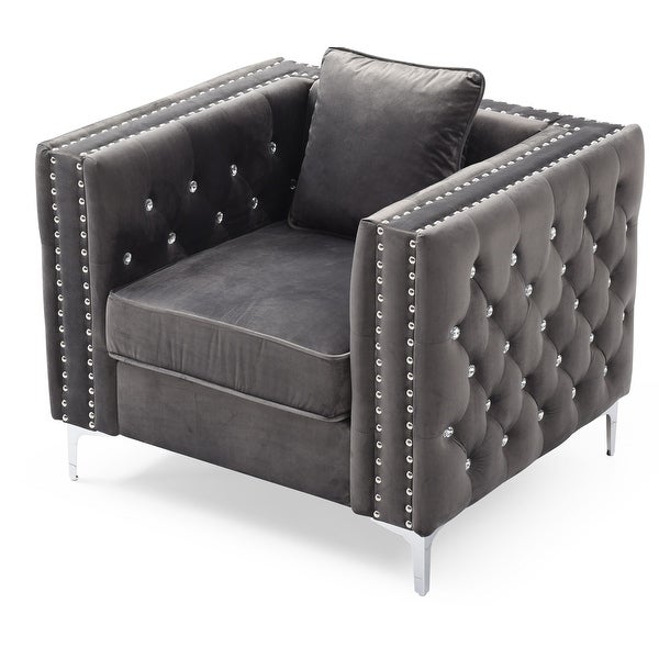 Paige Tufted Velvet Living Room Chair