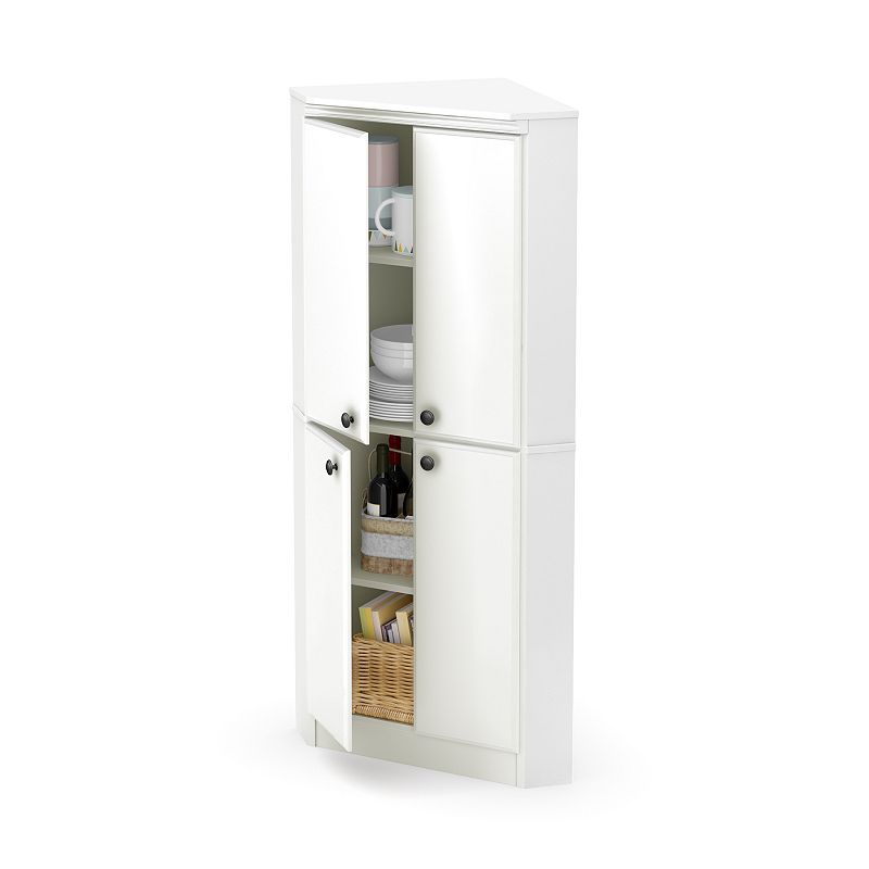 South Shore Morgan 4-Door Corner Armoire