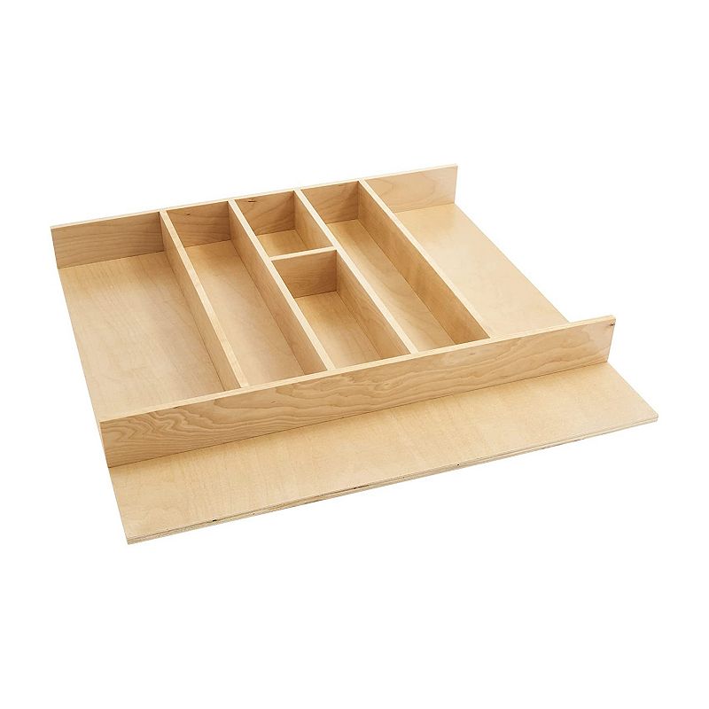 Rev-A-Shelf 4WUT-3 24-Inch Tall Wooden Kitchen Drawer Utility Tray Insert， Maple