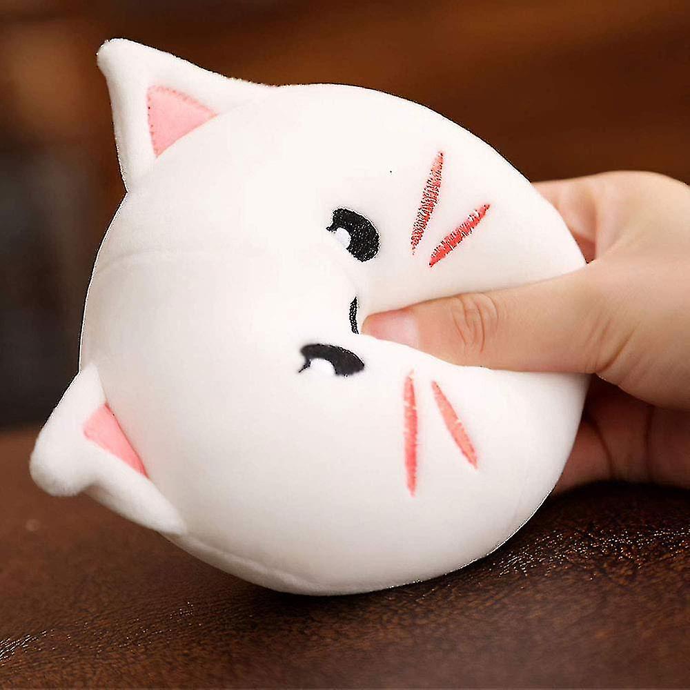 Cute Snack Pillow Stuffed Animal Toys Pudding Decorative Removable Kitty Cat Dolls Creative Toy Gifts