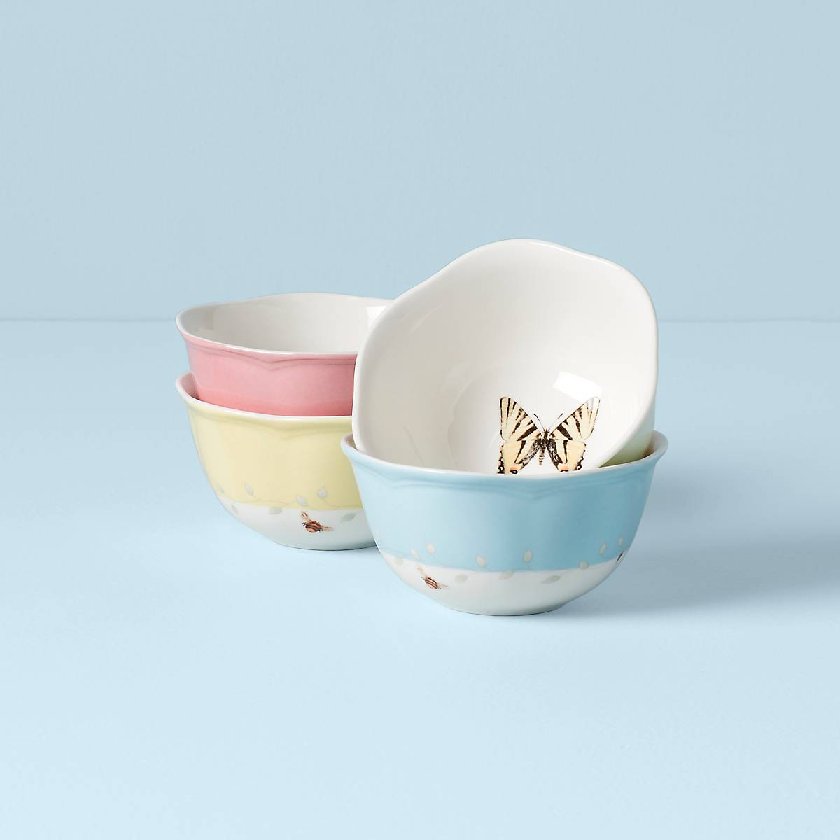 Butterfly Meadow 4-Piece Dessert Bowl Set