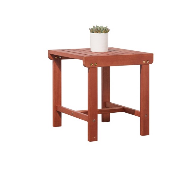 Azen Dylan Eucalyptus Hardwood Side Table