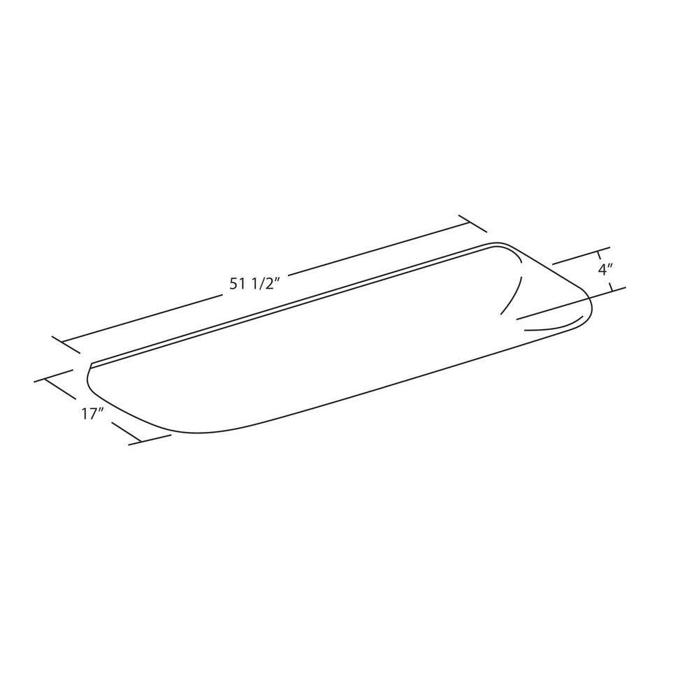 NICOR 4-Light White Cloud Fixture Fluorescent Steel Ceiling Fixture with White Euro-Style Acrylic Lens 10373EB