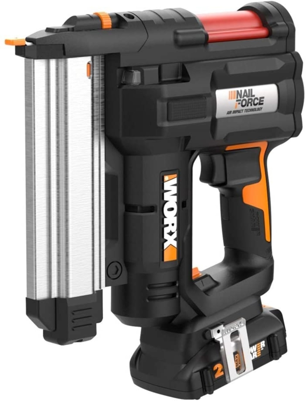 Worx 20V Power Share Cordless 18 Gauge 2 in 1 Nail and Staple Gun Kit ;