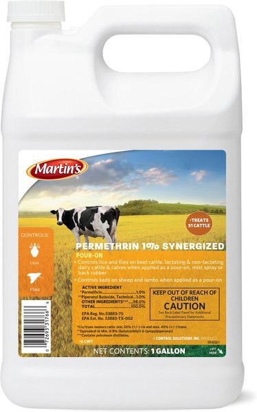 Martin's  Permethrin 1% Synergized Pour-On Cattle Insecticide