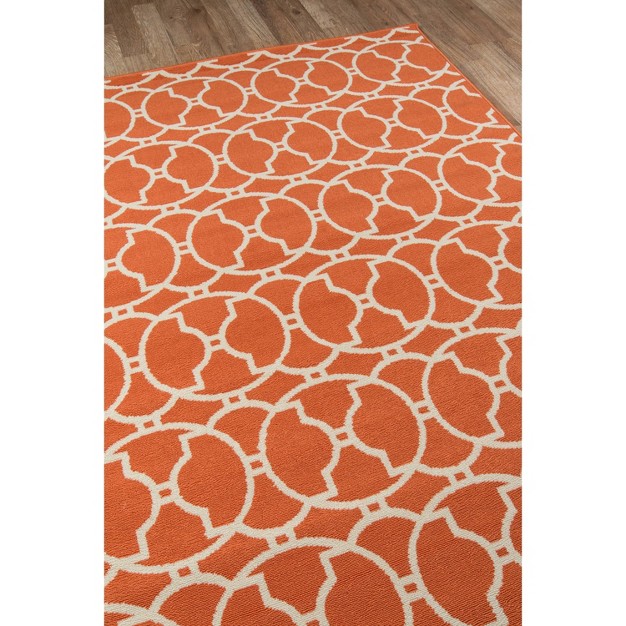 Baja Fraser Area Rug Orange Momeni