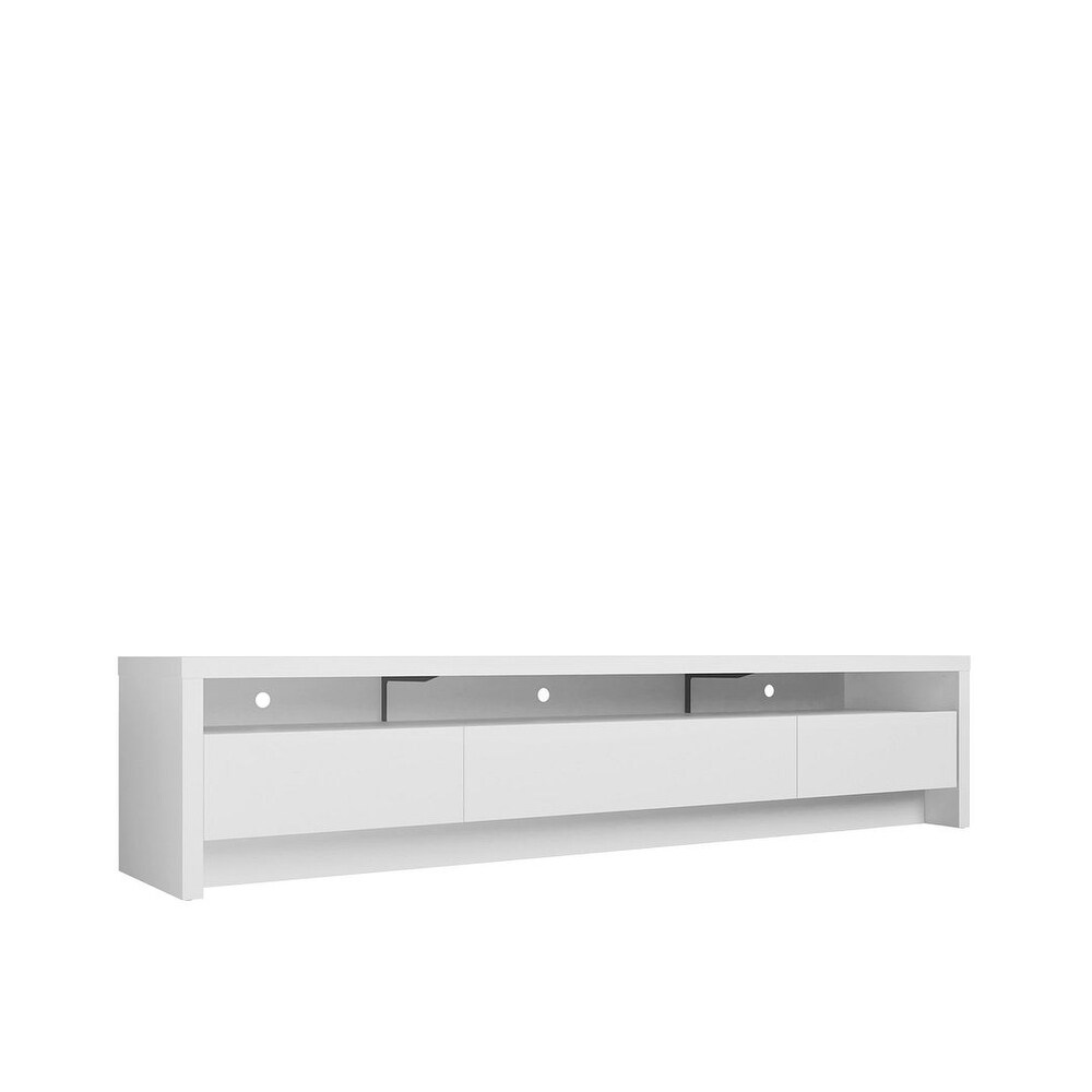 Manhattan Comfort Sylvan 85.43 In. Storage Media Cabinet Console