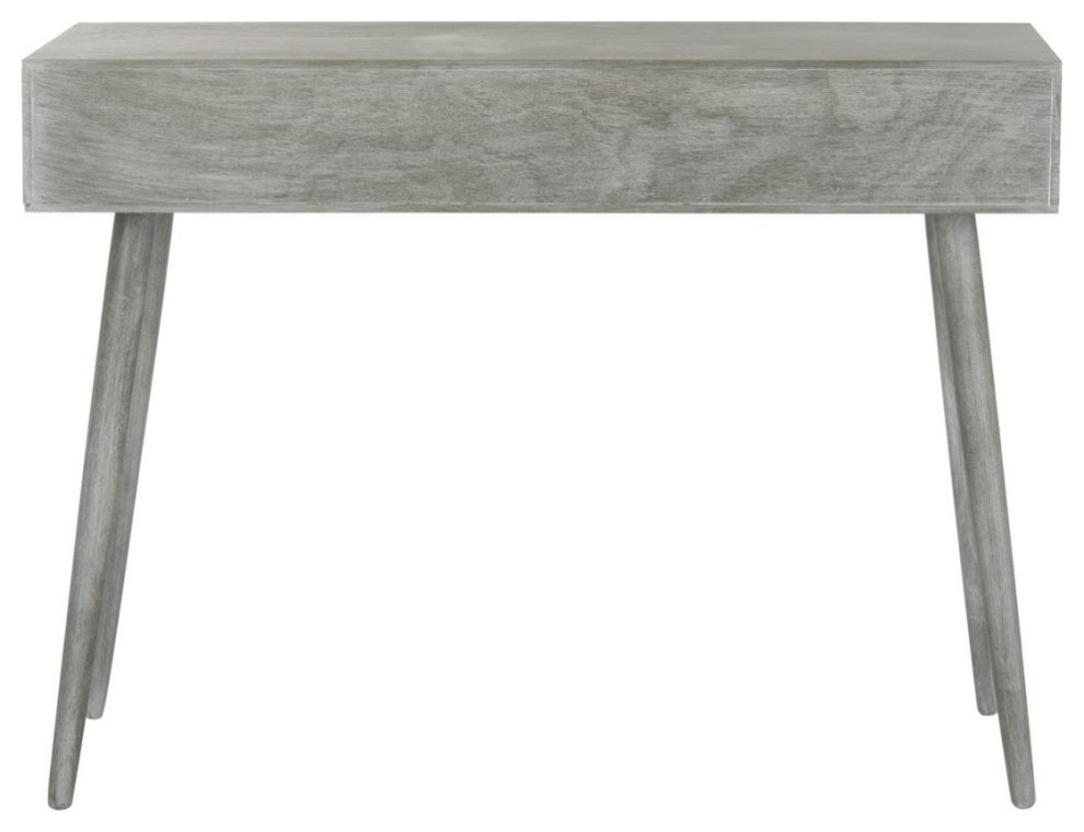 Cobi 3 Drawer Console Table Slate Grey   Midcentury   Console Tables   by AED Luxury Home Decor  Houzz