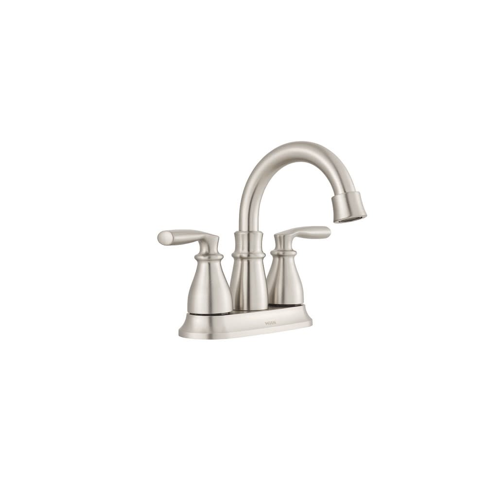 Moen Hilliard Bathroom Faucet Spot Resist Nickel 2 Handle HighArc