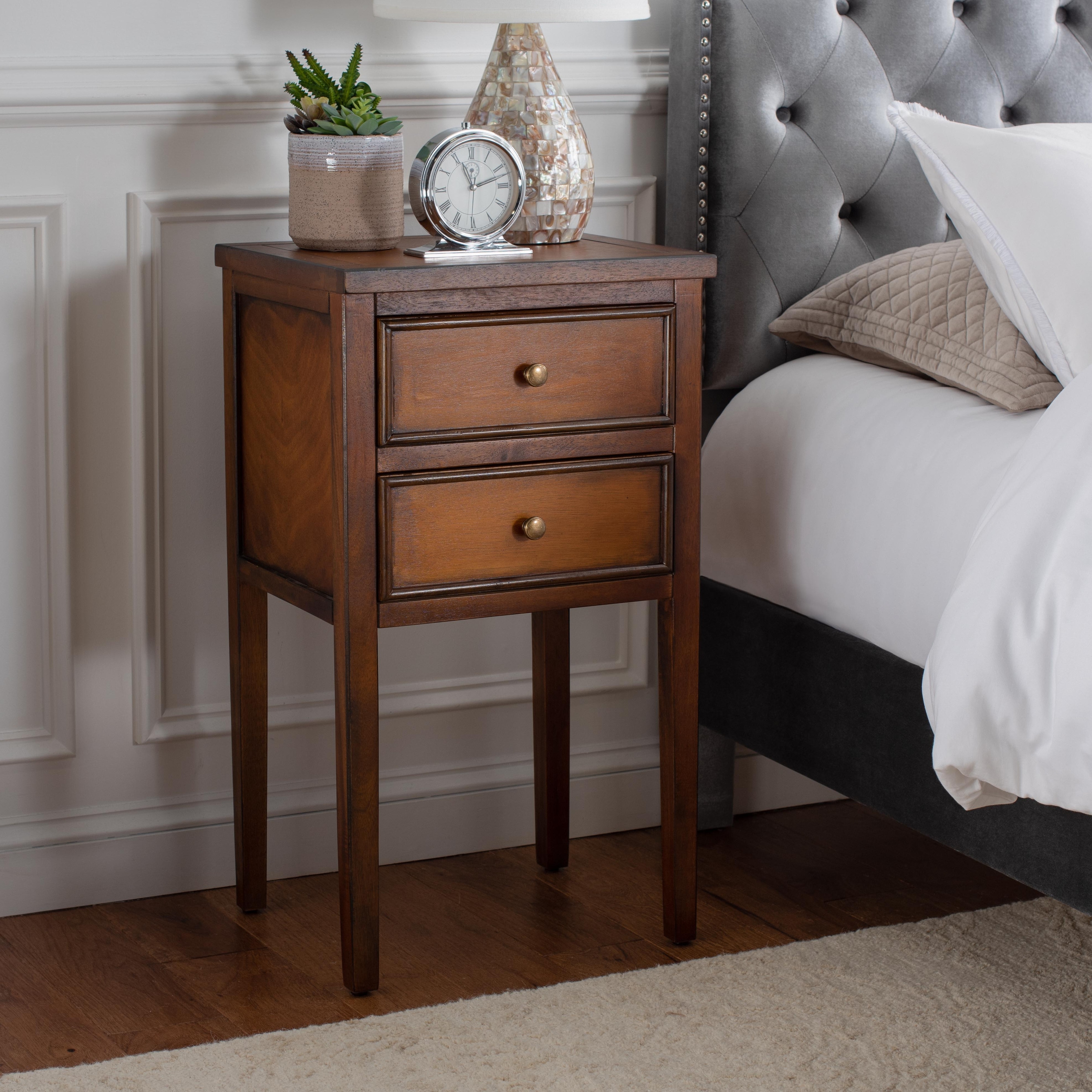 SAFAVIEH Toby Brown End Table - 16.9