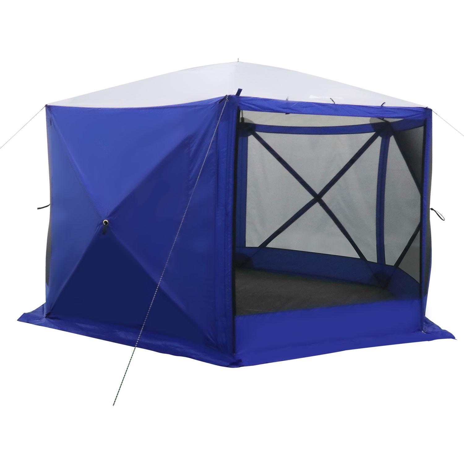 Ozark Trail 6 Hub Outdoor Camping 11x10and#8242; Screen House， One Room， Blue