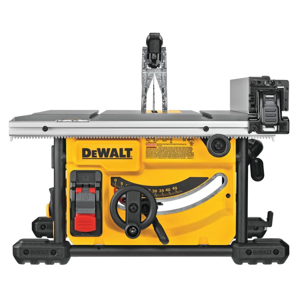 DEWALT 15 Amp Corded 8-1/4 in. Compact Portable Jobsite Tablesaw (Stand Not Included) DWE7485