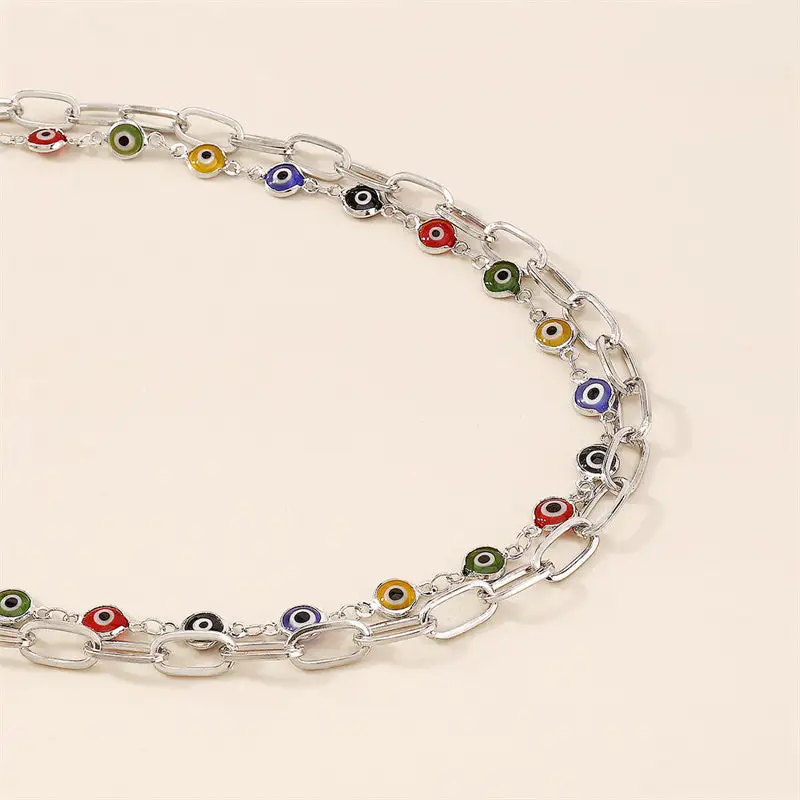 Casual Daily Geometric Hollowed Out Patchwork Necklaces