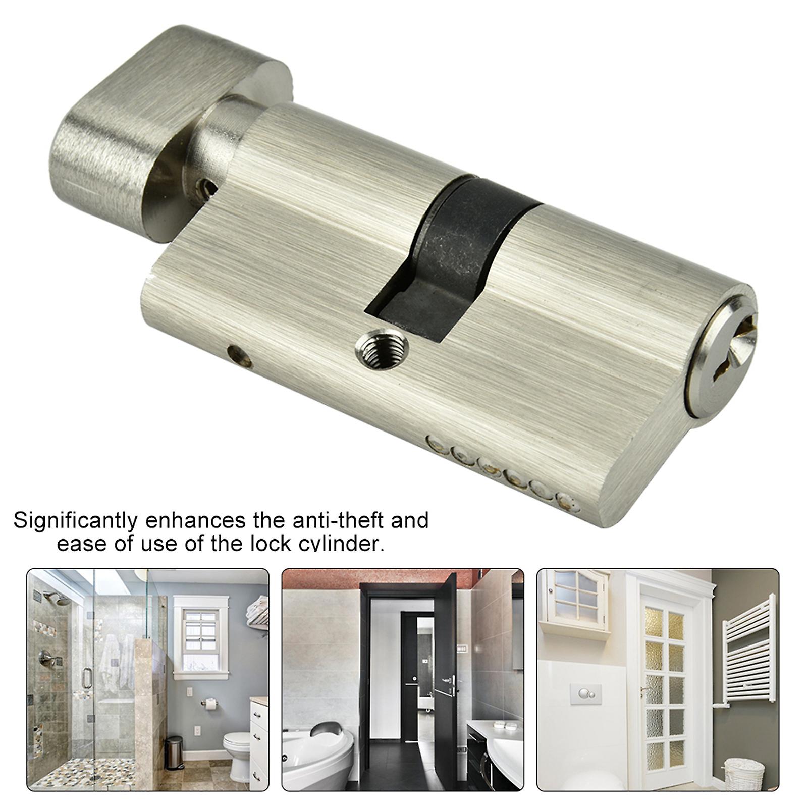 Copper Single Open Lock Cylinder Bedroom Door Lock Cylinder With Keys(l=60mm(30/30))