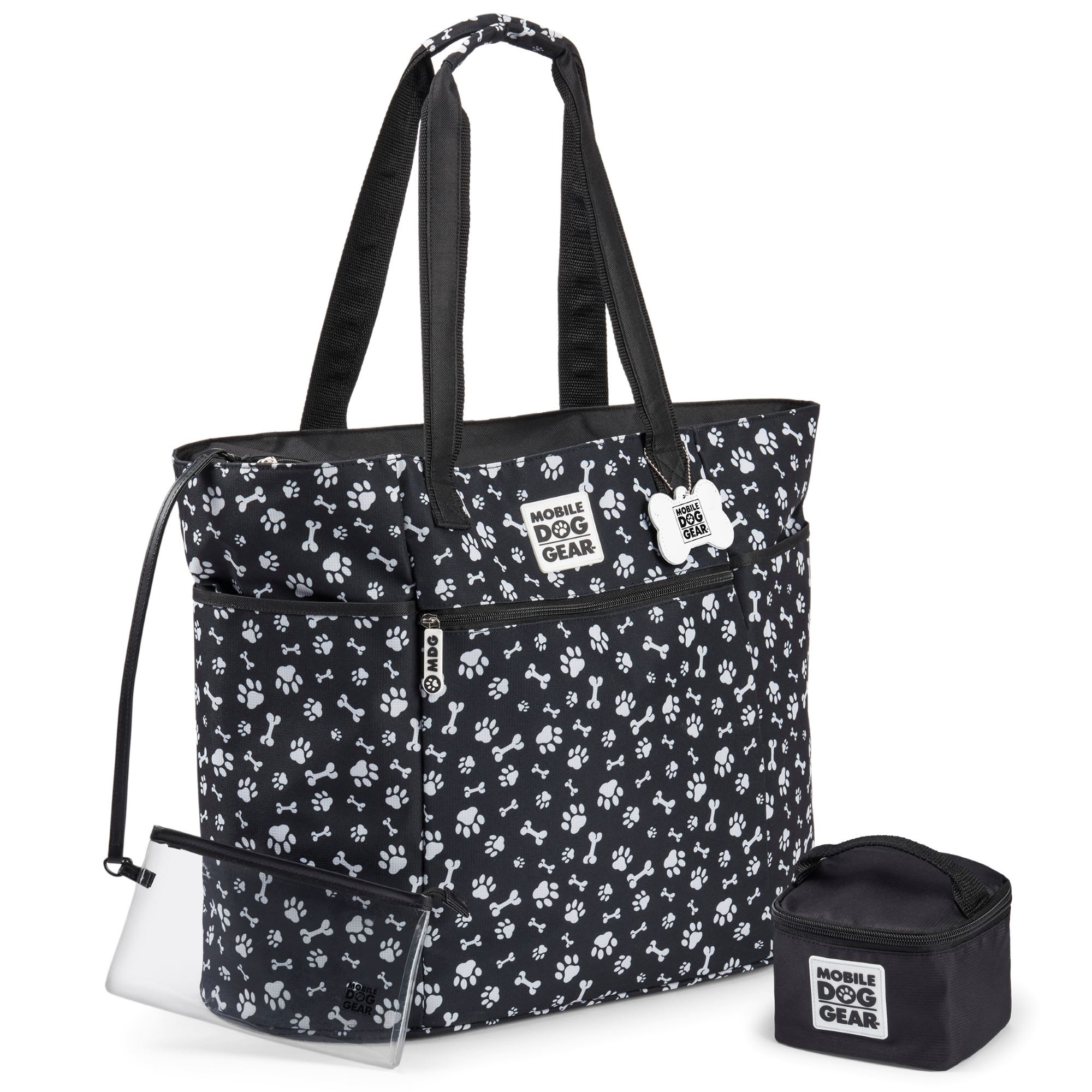 Mobile Dog Gear Black Dogssentials Tote Bag， 19.5