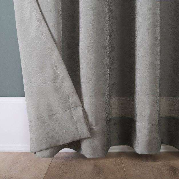 Subtle Foliage Recycled Fiber Sheer Curtain Panel Clean Window