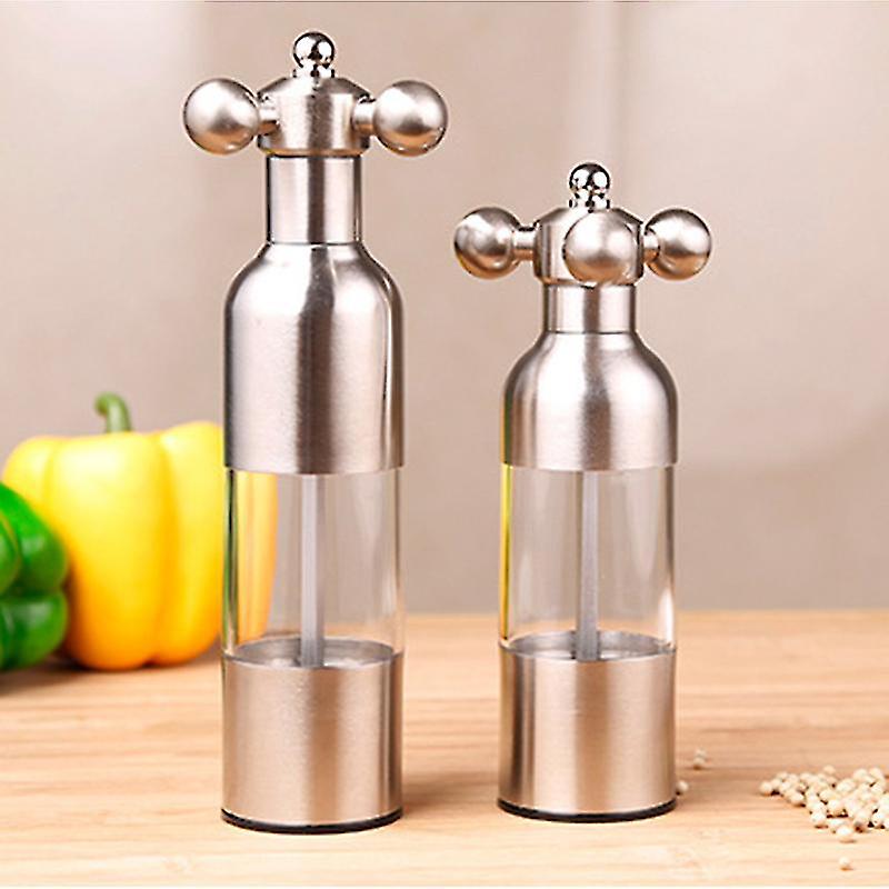 Black Pepper Mill Salt Pepper Grinder Spice Grinder Kitchen Creative Gadgets Pepper And Salt Grinder Grindering