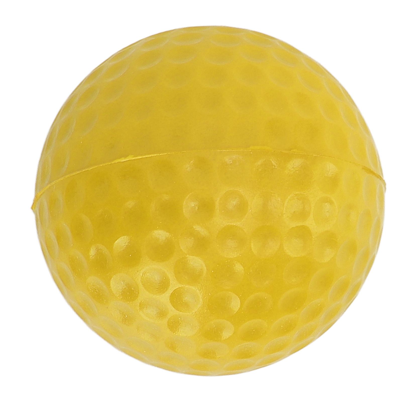 42.5mm Pu Foam Golf Balls Strong Flexibility Outdoor Golf Practice Ball For Sports Fitnessyellow