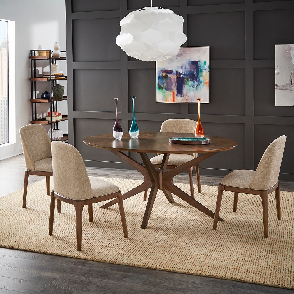 Rondo Walnut 5 pc Dining Set by iNSPIRE Q Modern