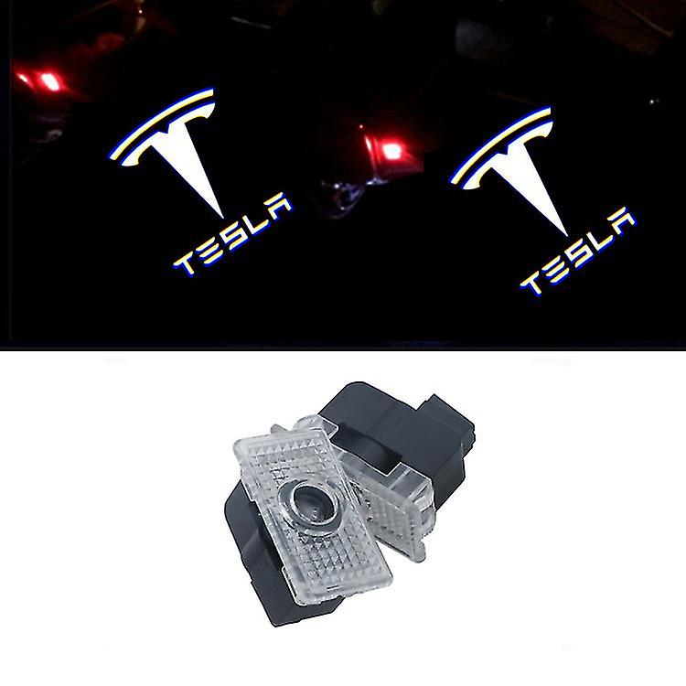 Suitable For Tesla Welcome Light Dedicated Tesla Model3 X Models Led Door Light Projection Lampstyle 1)