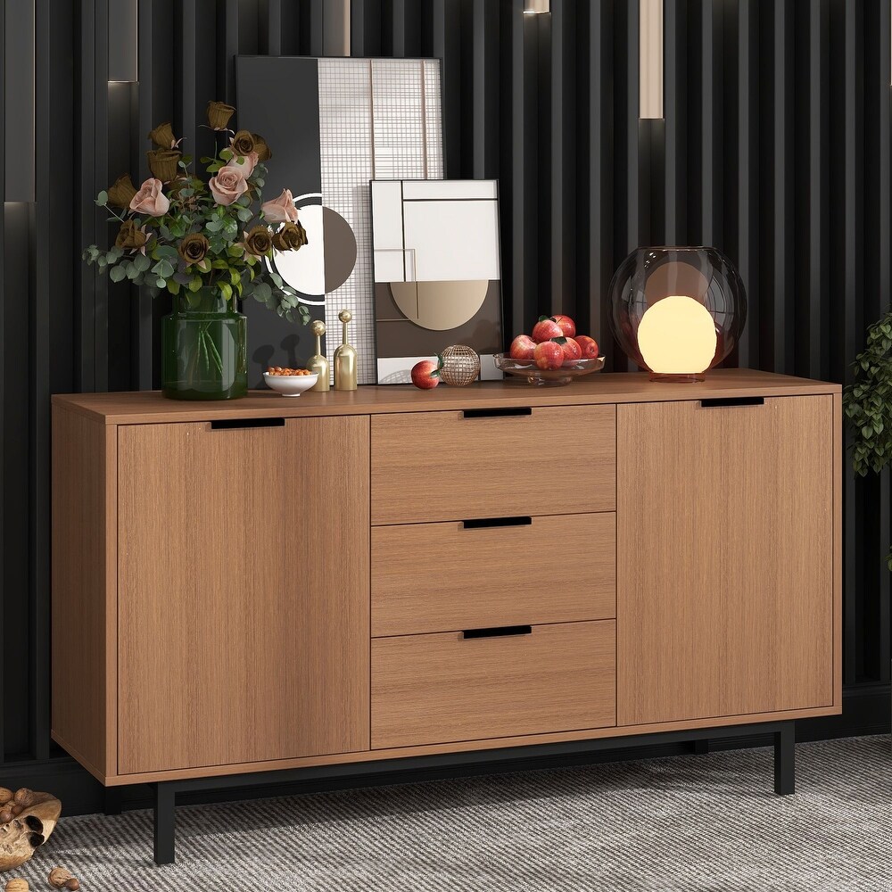 Sideboard Particleboard with Wood Grain Stickers