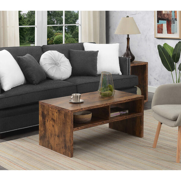 Northfield Admiral Barnwood Deluxe Coffee Table with Shelves