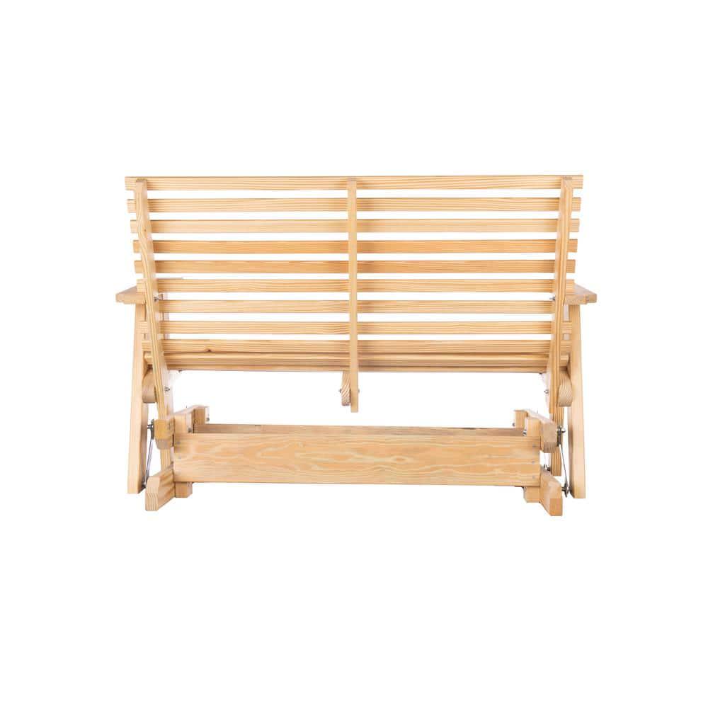 PALMETTO CRAFT Capers Solid Pine Outdoor Glider