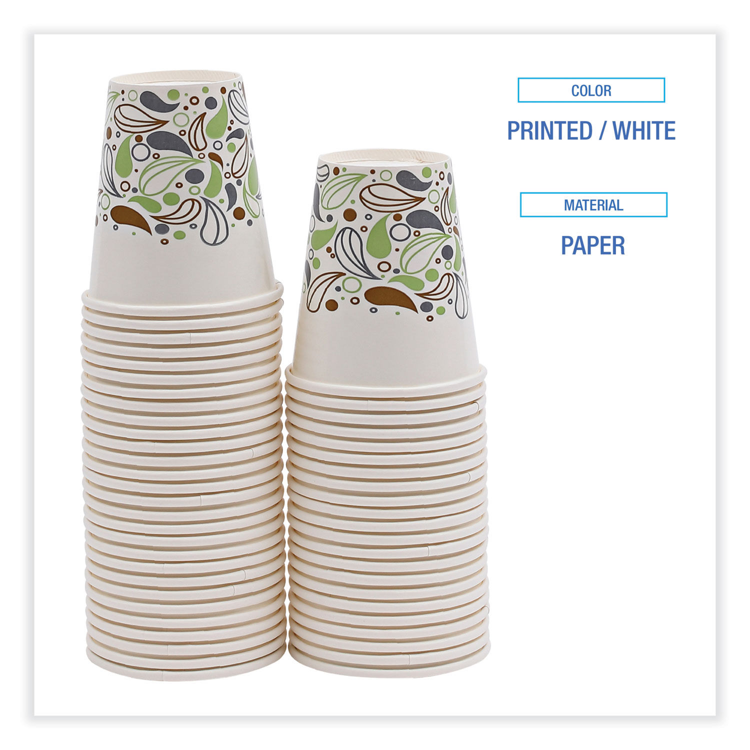 Deerfield Printed Paper Cold Cups by Boardwalkandreg; BWKDEER12CCUP