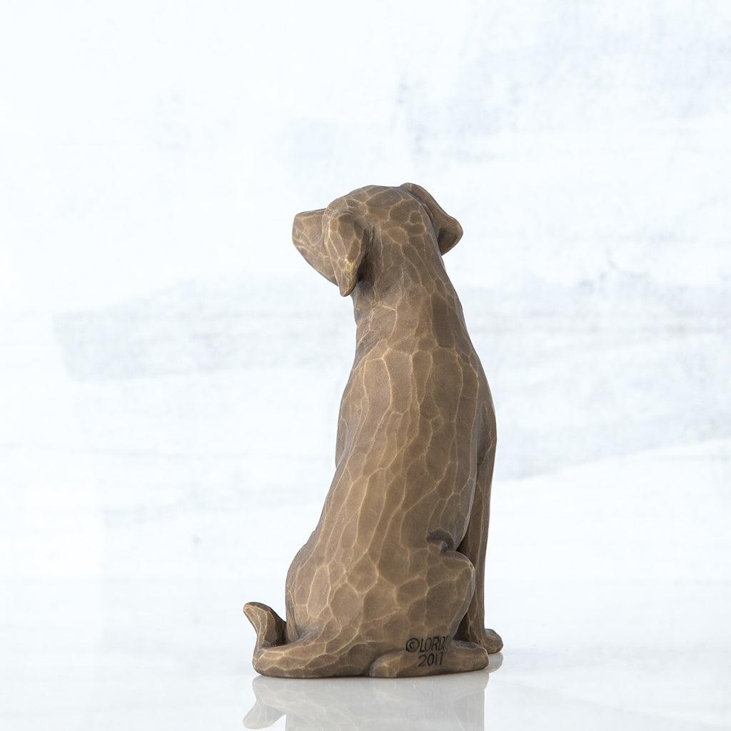 Willow Tree  Love My Dog (Dark) Figurine