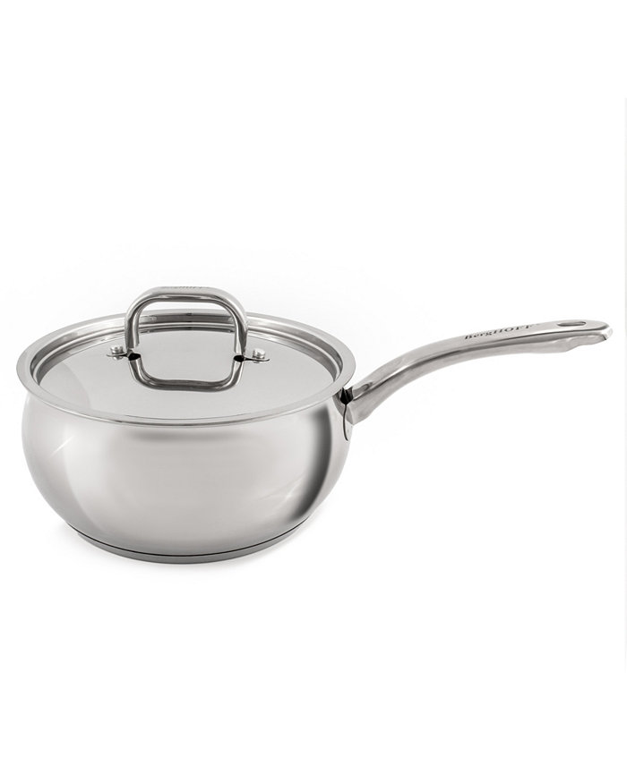 BergHOFF Belly 18 10 Stainless Steel 3.2 Quart Sauce Pan with Lid