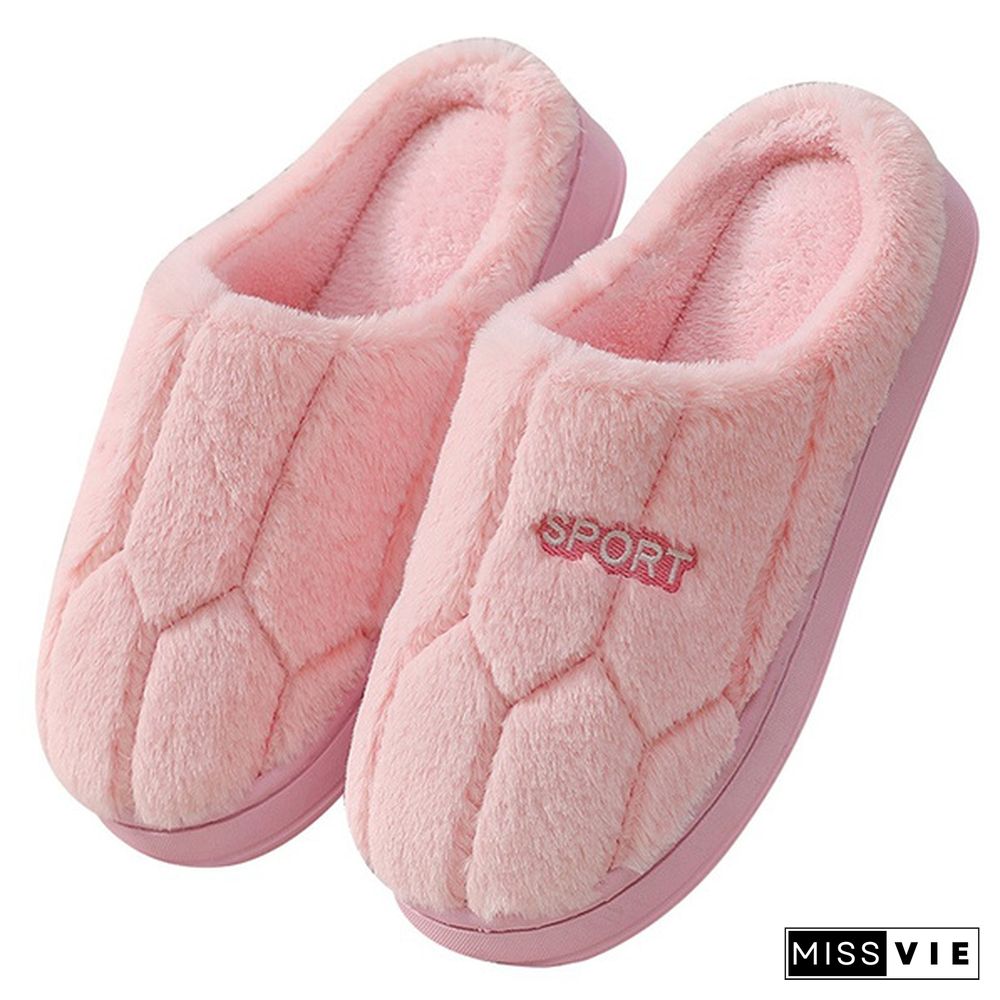 Women Winter Home Slippers Cartoon Cat Shoes Non-Slip Soft Winter Warm House Slippers Indoor Bedroom Lovers Couples