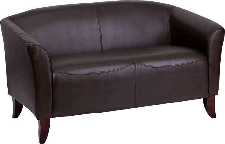 Hercules Imperial Series Leather Loveseat   Transitional   Loveseats   by Pot Racks Plus  Houzz