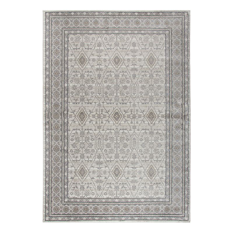 Rizzy Home Panache Traditional Distressed Ornate IV Geometric Rug