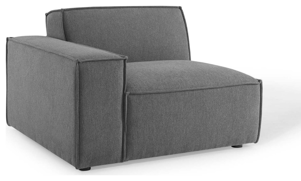 Sectional Sofa Set  Fabric  Dark Grey Gray  Modern  Living Lounge Hospitality   Modern   Sectional Sofas   by House Bound  Houzz