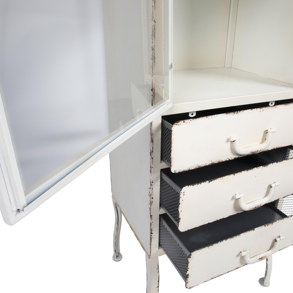 Storage Metal Cabinet with 3 Drawers