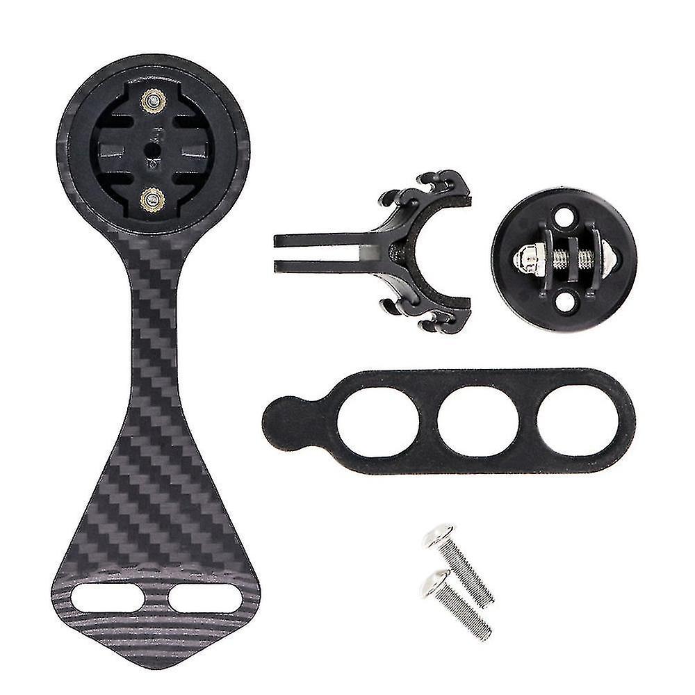 F12 Bike Handlebar Carbon Fiber Computer Mount For Garmin Cateye