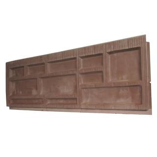 NextStone Random Rock 15.5 in. x 48 in. Faux Stone Siding Panel in Tri Gray (4-Pack) RRP-TG-4