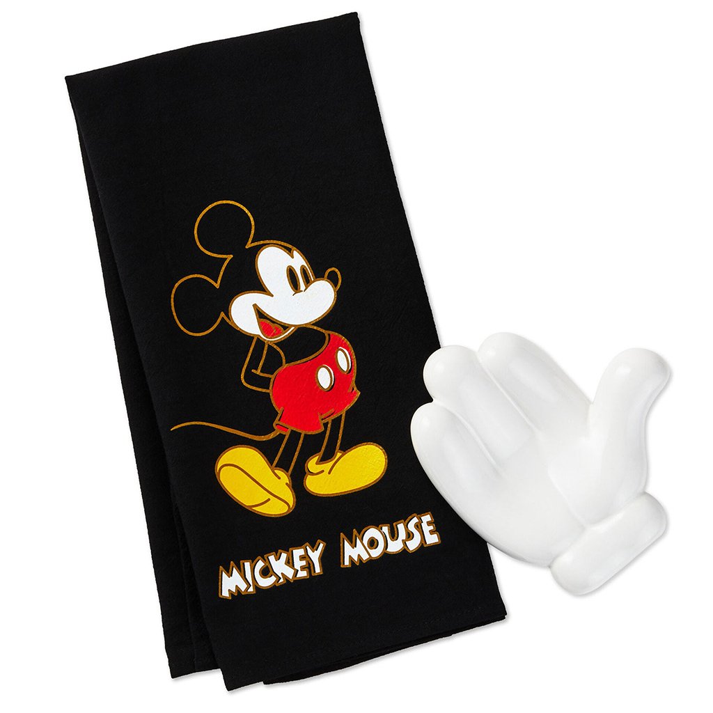 Hallmark  Disney Mickey Mouse Tea Towel With Spoon Rest