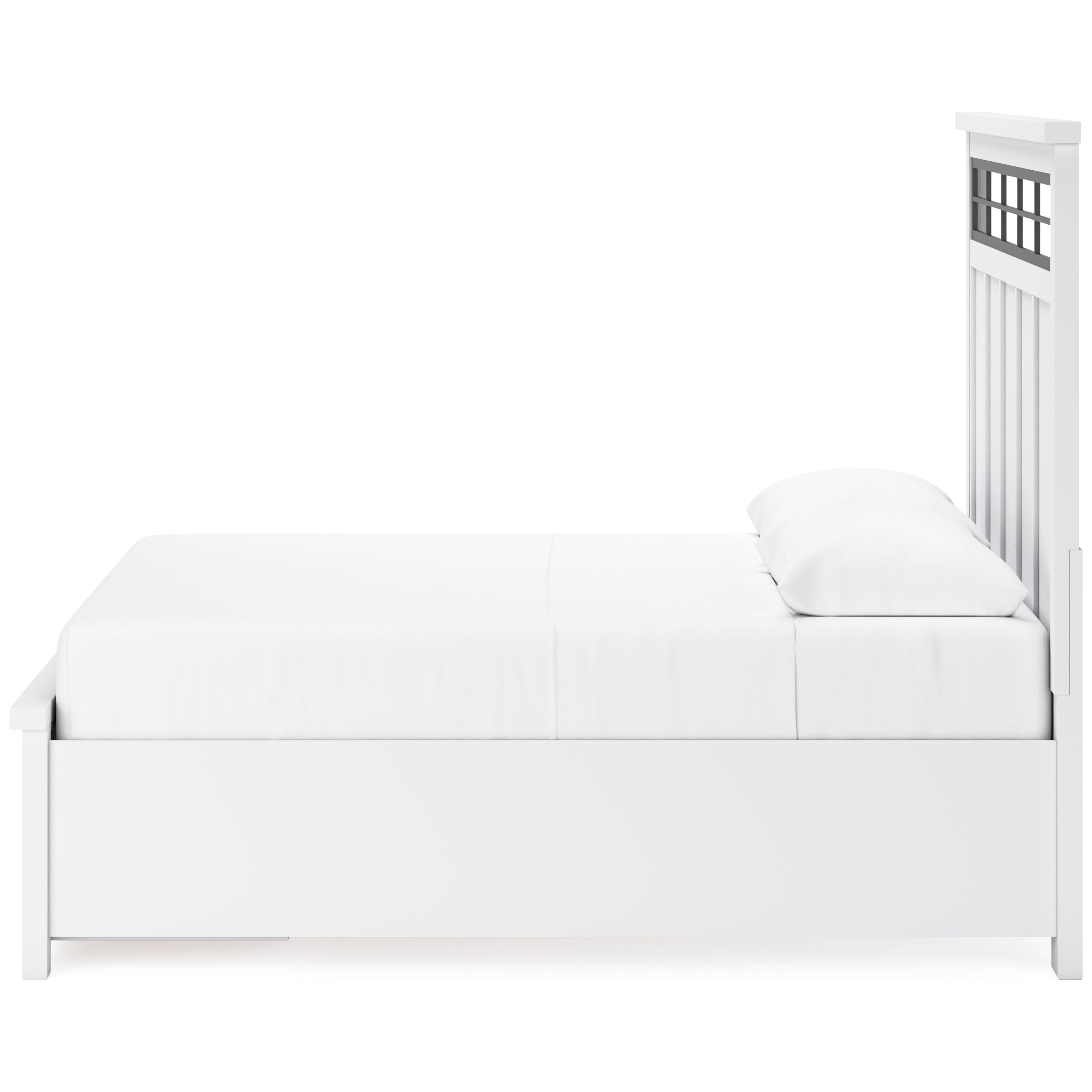 (Online Special Price) Ashbryn White/Natural Queen Panel Storage Bed