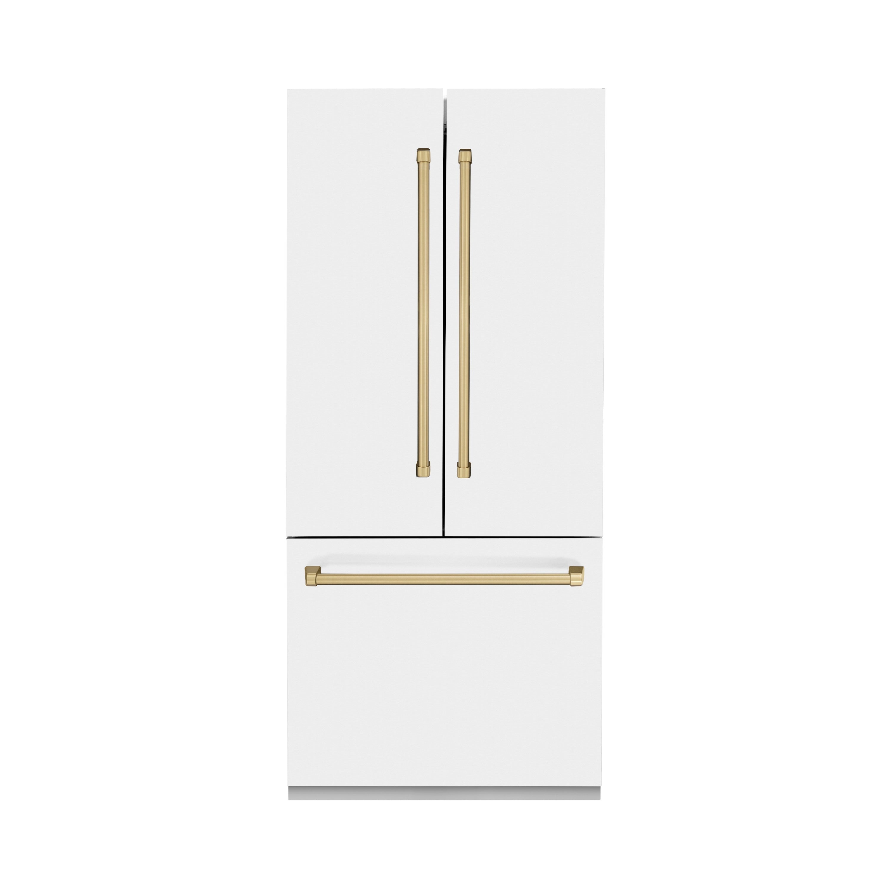 ZLINE 36 in. Autograph Edition 19.6 cu. ft. Built-in 3-Door French Door Refrigerator with Internal Water and Ice Dispenser