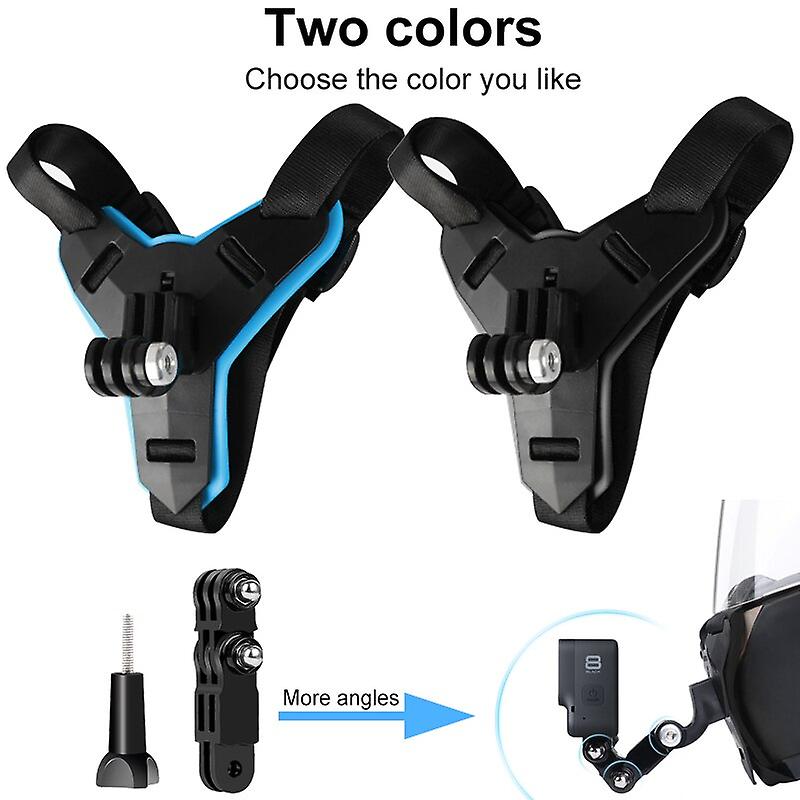 Motorcycle Helmet Chin Stand Mount Holder For Gopro Hero 10 9 8 7 6 5 4 3 Xiaomi Yi Sports Camera Full Face Holder Accessory