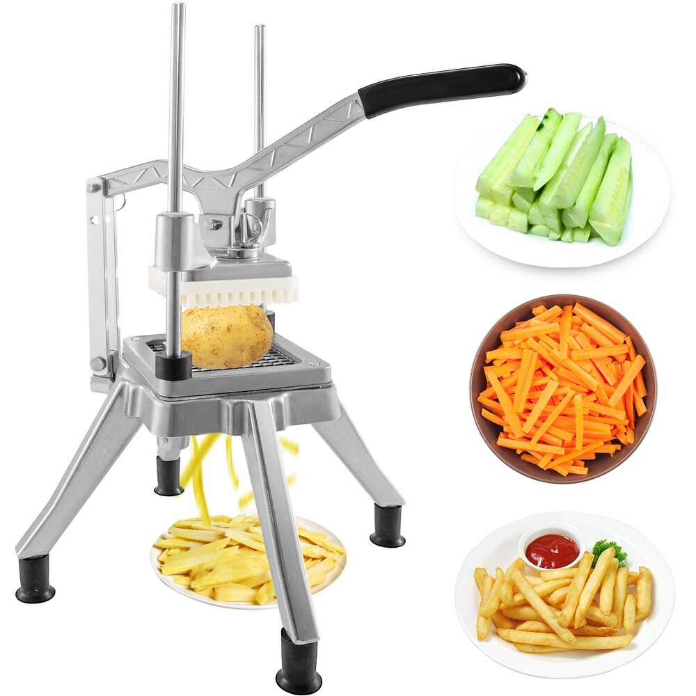 VEVOR Commercial Chopper Vegetable Dicer 1/4 Inch French Fry Cutter Fruit Dicer   18.9\