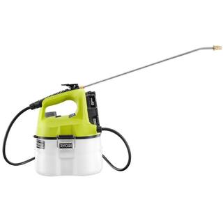 RYOBI ONE+ 18V Cordless Battery 1 Gal. Chemical Sprayer and Cordless FoggerMister (2-Tool) with 1.3 Ah Battery and Charger P2810-P2805BTL