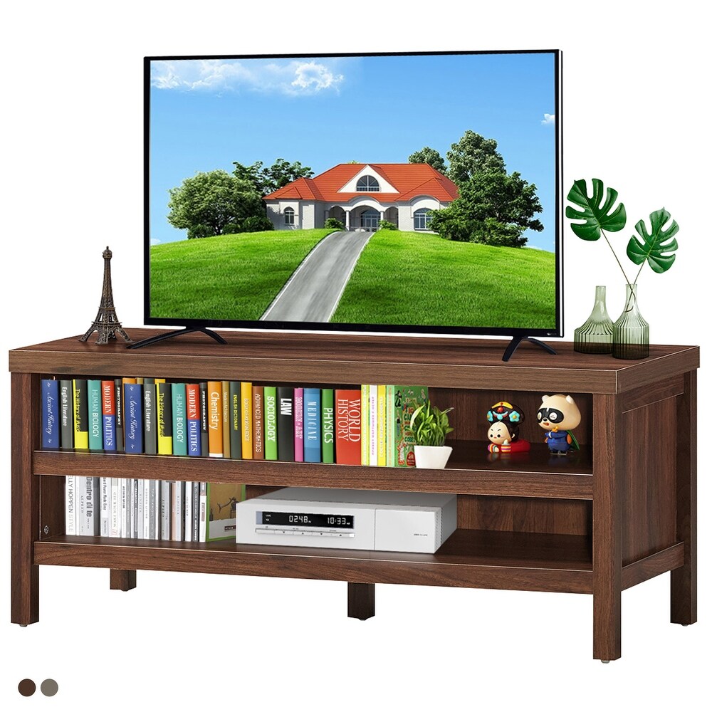 Gymax 3 Tier TV Stand Console Cabinet for TV's up to 45'' w/ Storage   See Details