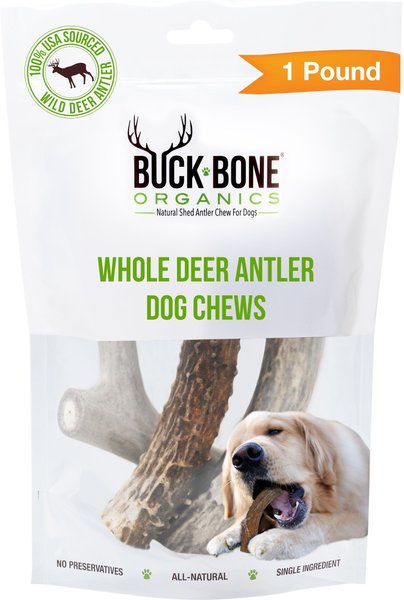 Buck Bone Organics Whole Deer Antlers Dog Chews