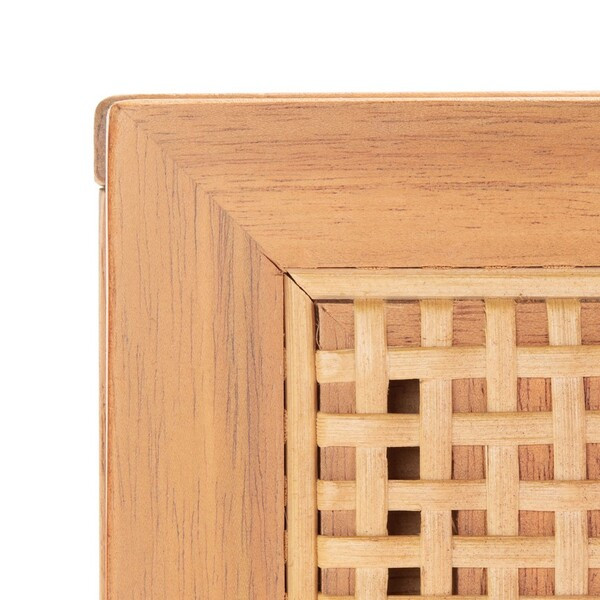 Baisley 2 Drawer Rattan Console Table Natural Safavieh   Tropical   Console Tables   by HedgeApple  Houzz